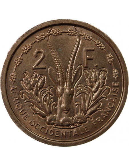 AFRIQUE OCCIDENTALE - 2 FRANCS 1948 ESSAI