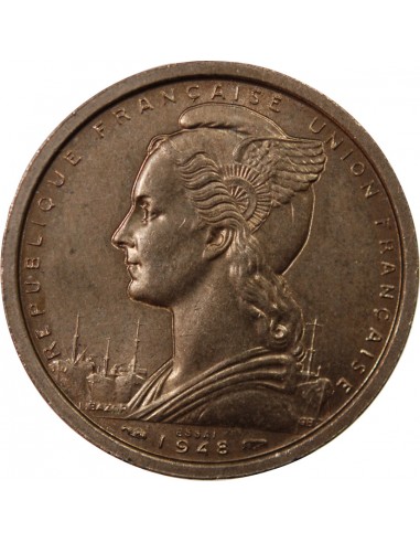 AFRIQUE OCCIDENTALE - 2 FRANCS 1948 ESSAI
