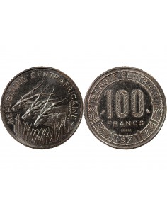 REPUBLIQUE CENTRAFRICAINE - 100 FRANCS 1971 ESSAI 2