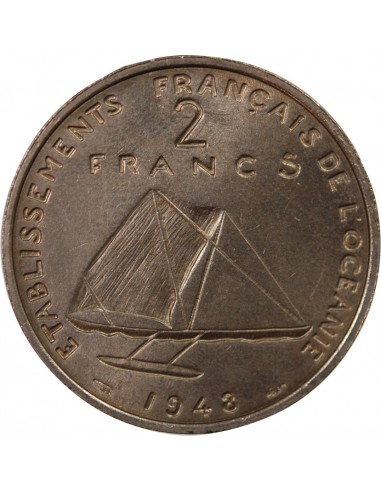 POLYNESIE FRANCAISE - 2 FRANCS 1948 ESSAI