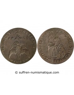 NOUVELLE-CALEDONIE - 2 FRANCS 1948 ESSAI