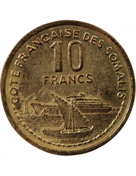 CÔTE FRANCAISE DES SOMALIS - 10 FRANCS 1965 ESSAI