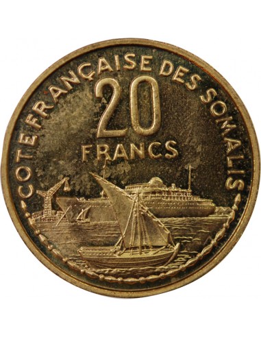 CÔTE FRANCAISE DES SOMALIS - 20 FRANCS 1952 ESSAI