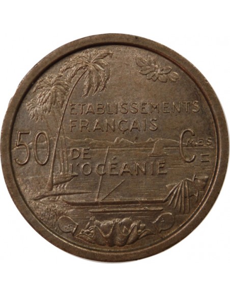 POLYNESIE FRANCAISE - 50 CENTIMES 1949 ESSAI