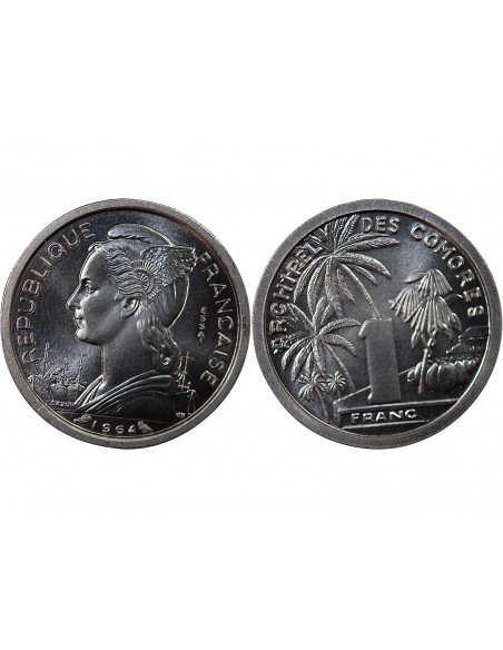 COMORES - 1 FRANC 1964 ESSAI