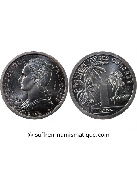 COMORES - 1 FRANC 1964 ESSAI