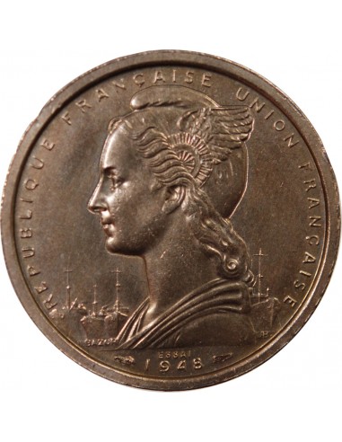 SAINT-PIERRE ET MIQUELON - 2 FRANCS 1948 ESSAI