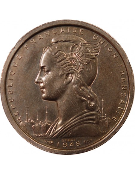 SAINT-PIERRE ET MIQUELON - 2 FRANCS 1948 ESSAI