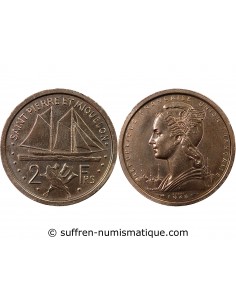 SAINT-PIERRE ET MIQUELON - 2 FRANCS 1948 ESSAI