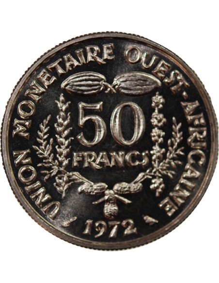 AFRIQUE DE L'OUEST - 50 FRANCS 1972 ESSAI