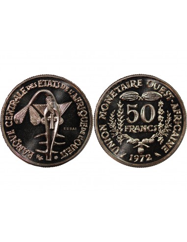 AFRIQUE DE L'OUEST - 50 FRANCS 1972 ESSAI