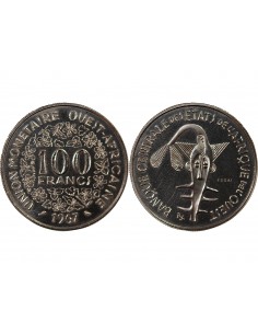 AFRIQUE DE L'OUEST - 100 FRANCS 1967 ESSAI 2