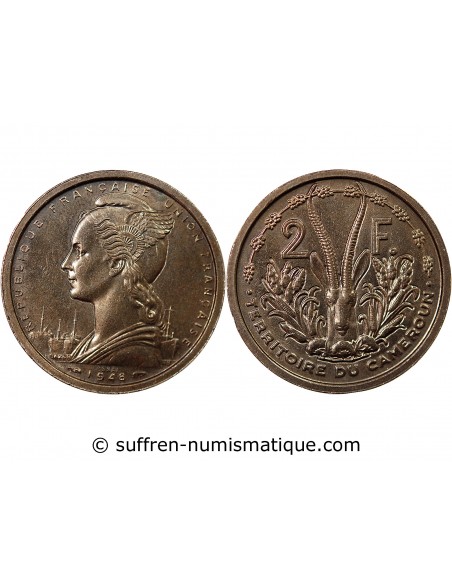CAMEROUN - 2 FRANCS 1948 ESSAI