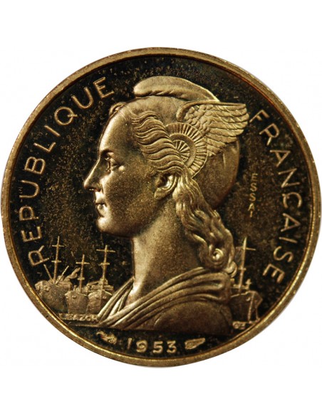 MADAGASCAR - 20 FRANCS 1953 ESSAI