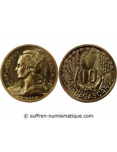 MADAGASCAR - 10 FRANCS 1953 ESSAI
