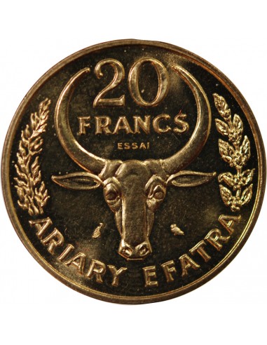 MADAGASCAR - 20 FRANCS 1970 ESSAI