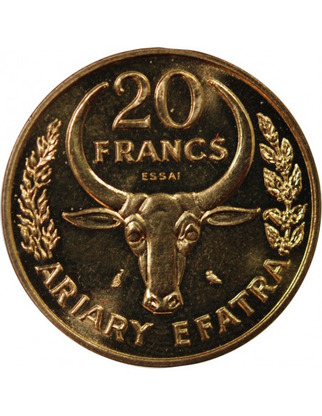 MADAGASCAR - 20 FRANCS 1970 ESSAI