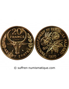 MADAGASCAR - 20 FRANCS 1970 ESSAI