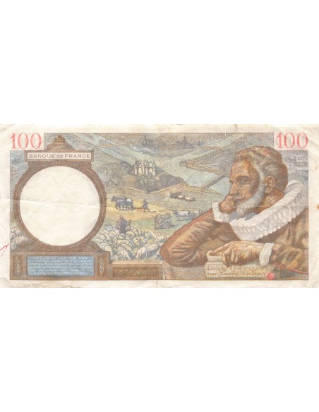 FRANCE, SULLY - 100 FRANCS 02/04/1942 - TB+