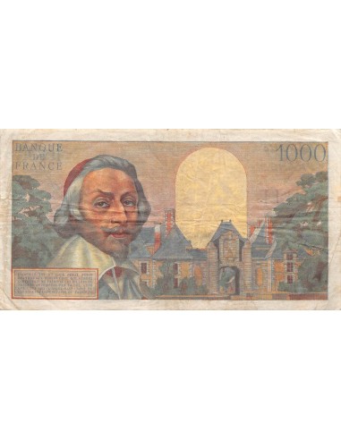FRANCE, RICHELIEU - 1000 FRANCS 05/04/1956 - SÉRIE P.263 - TB+