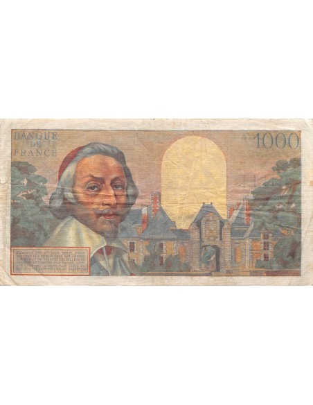 FRANCE, RICHELIEU - 1000 FRANCS 05/04/1956 - SÉRIE P.263 - TB+