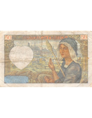 FRANCE, JACQUES COEUR - 50 FRANCS 24/04/1941 - SÉRIE L.72 - TB+