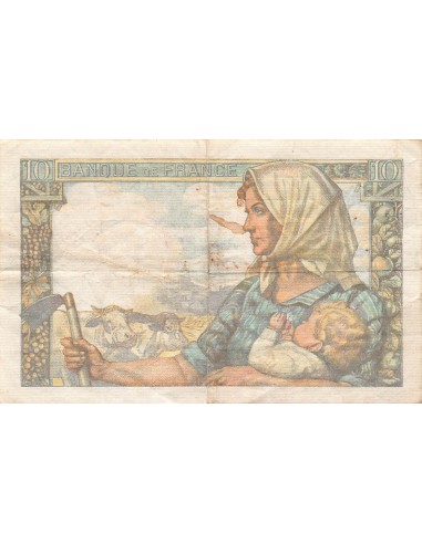 FRANCE, MINEUR - 10 FRANCS 13/01/1944 - SÉRIE K.71 - TB+