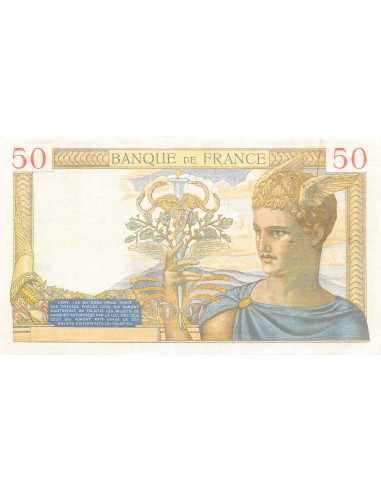 FRANCE, CÉRÈS - 50 FRANCS 25/04/1935 - TTB+