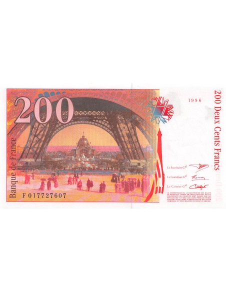 FRANCE, GUSTAVE EIFFEL - 200 FRANCS 1996 - SUP