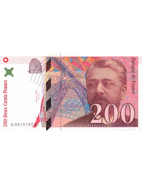FRANCE, GUSTAVE EIFFEL - 200 FRANCS 1996 - TTB+