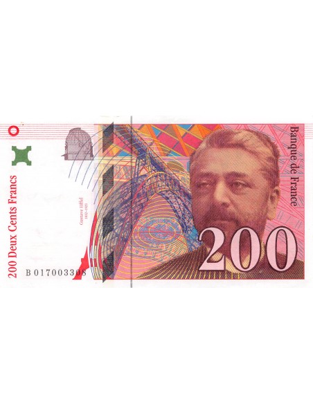 FRANCE, GUSTAVE EIFFEL - 200 FRANCS 1996 - TTB+