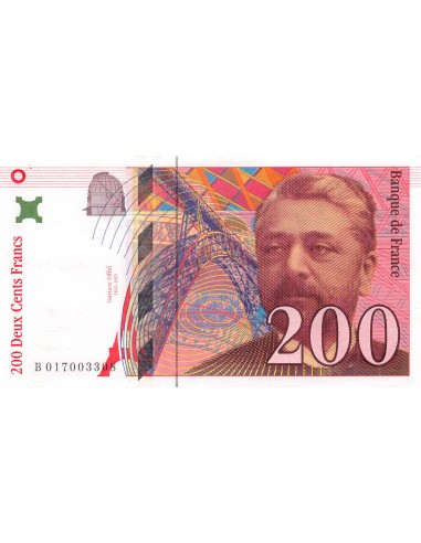 FRANCE, GUSTAVE EIFFEL - 200 FRANCS 1996 - TTB+