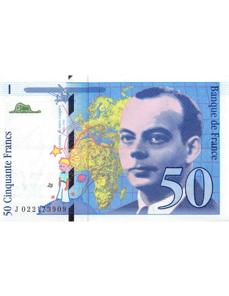 FRANCE, SAINT-EXUPERY - 50 FRANCS 1994 - SUP