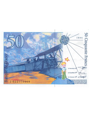 FRANCE, SAINT-EXUPERY - 50 FRANCS 1994 - SUP