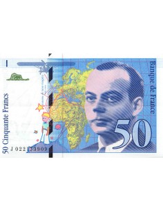 FRANCE, SAINT-EXUPERY - 50 FRANCS 1994 - SUP 2