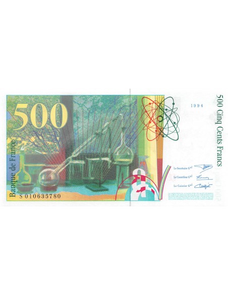 FRANCE, PIERRE ET MARIE CURIE - 500 FRANCS 1994 - TTB+