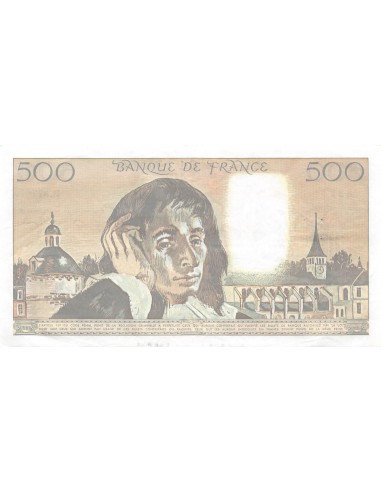 FRANCE - 500 FRANCS PASCAL 02/01/1992 - SÉRIE B.377 - TTB+