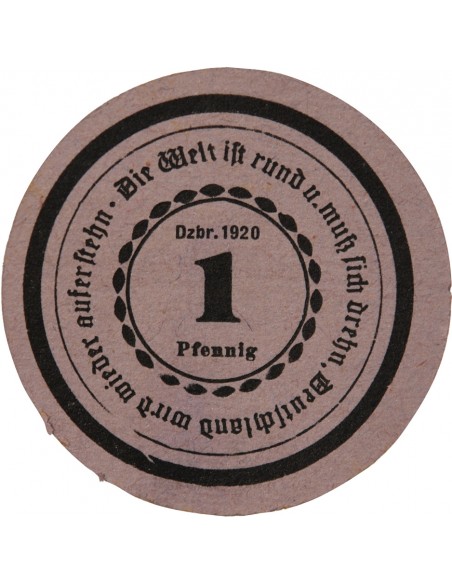ALLEMAGNE, GÖRLITZ - 1 PFENNIG 1920