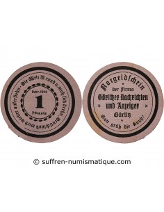 ALLEMAGNE, GÖRLITZ - 1 PFENNIG 1920