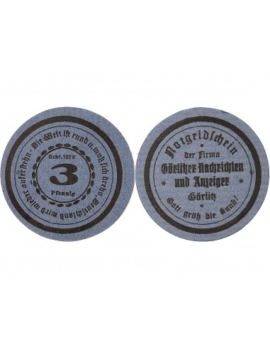 ALLEMAGNE, GÖRLITZ - 3 PFENNIG 1920