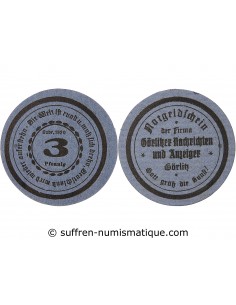 ALLEMAGNE, GÖRLITZ - 3 PFENNIG 1920
