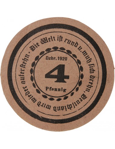 ALLEMAGNE, GÖRLITZ - 4 PFENNIG 1920