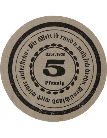 ALLEMAGNE, GÖRLITZ - 5 PFENNIG 1920