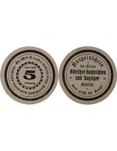 ALLEMAGNE, GÖRLITZ - 5 PFENNIG 1920