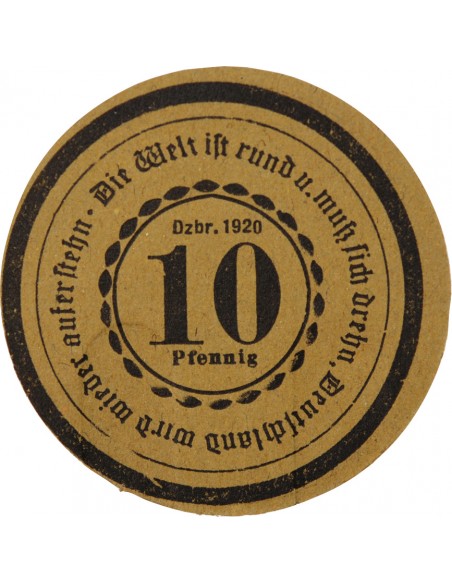 ALLEMAGNE, GÖRLITZ - 10 PFENNIG 1920