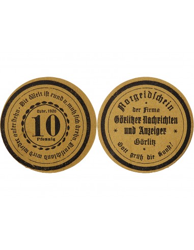ALLEMAGNE, GÖRLITZ - 10 PFENNIG 1920