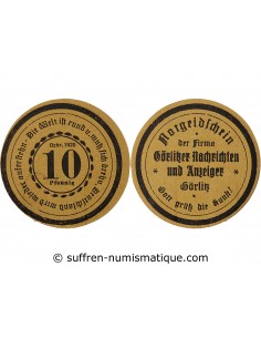 ALLEMAGNE, GÖRLITZ - 10 PFENNIG 1920