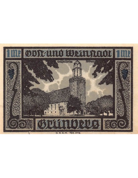 ALLEMAGNE, GRÜNBERG - 1 MARK