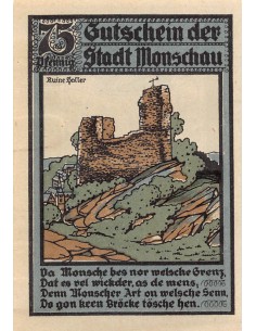 ALLEMAGNE, MONSCHAU - 75 PFENNIG 1921 2
