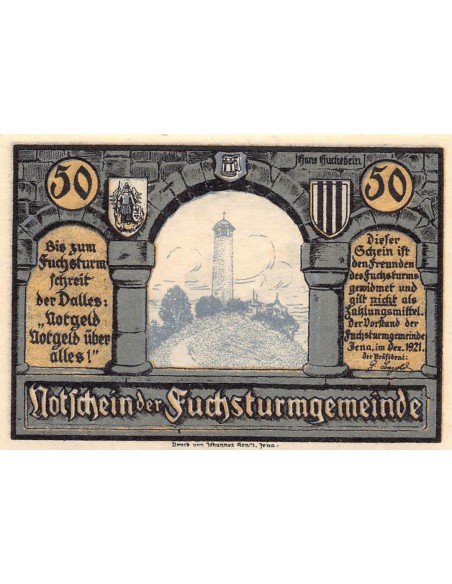 ALLEMAGNE, IENA - 50 PFENNIG 1921